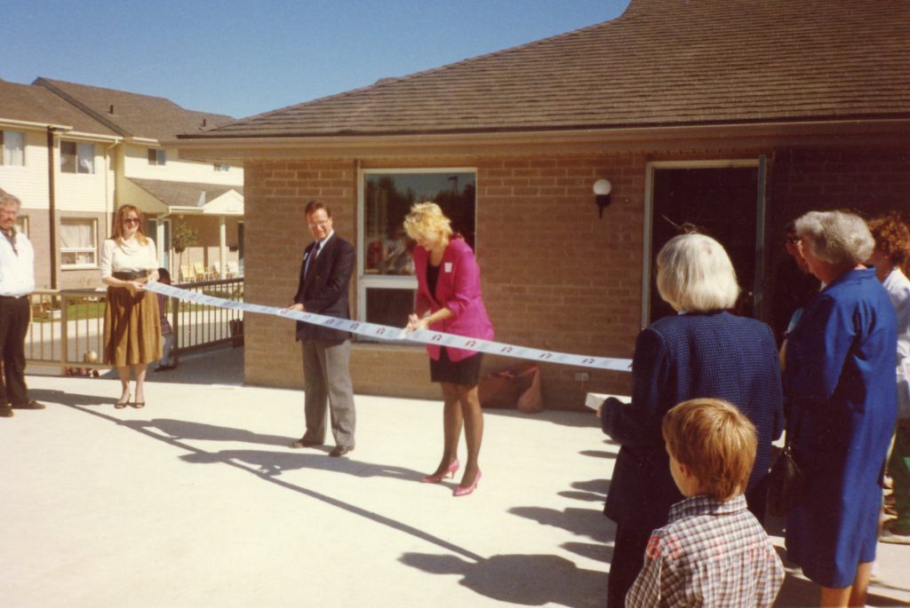 Originally ribbon cutting at Shelborne
